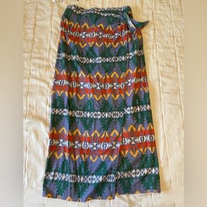 Vintage Harold’s western faux wrap skirt southwest pattern 14